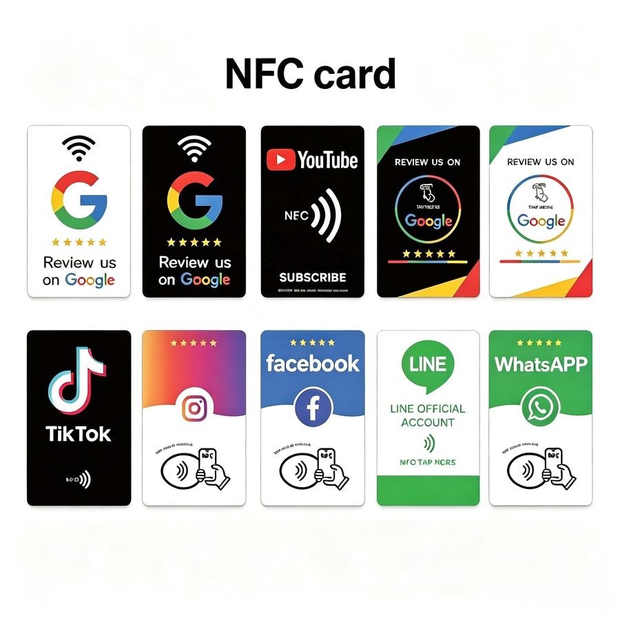 NFC Smart Cards Variety Showcase